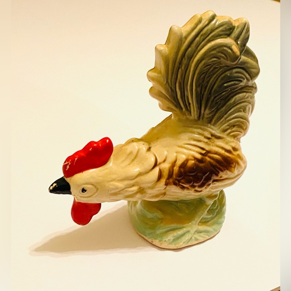 Vintage Lusterware Rooster Decorative Figurine # 4025